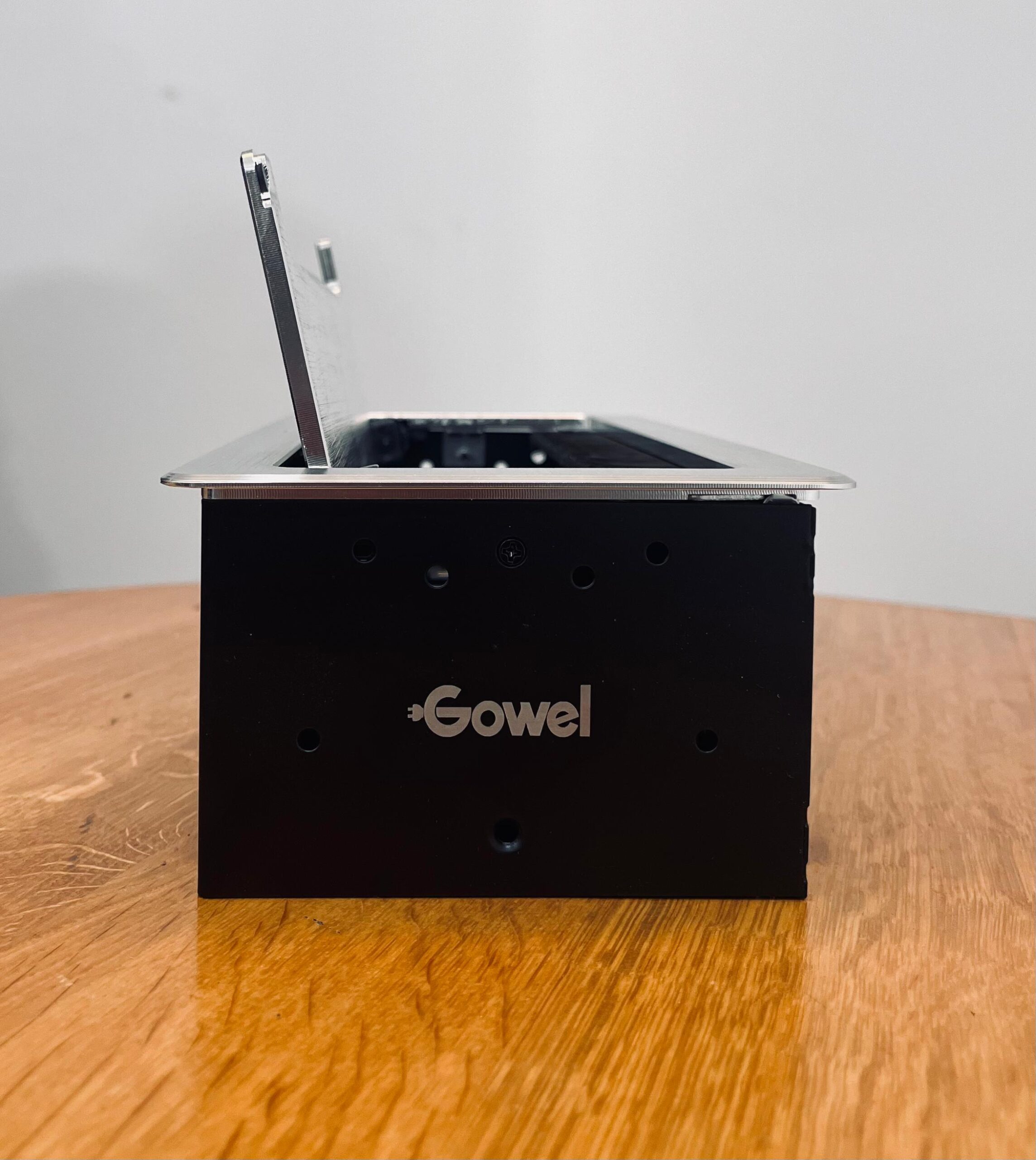 GOWEL POP UP BOX SOCKET RJ 45 VGA HDMI AUDIO VIDEO WITH BRUSH SILVER - Image 2